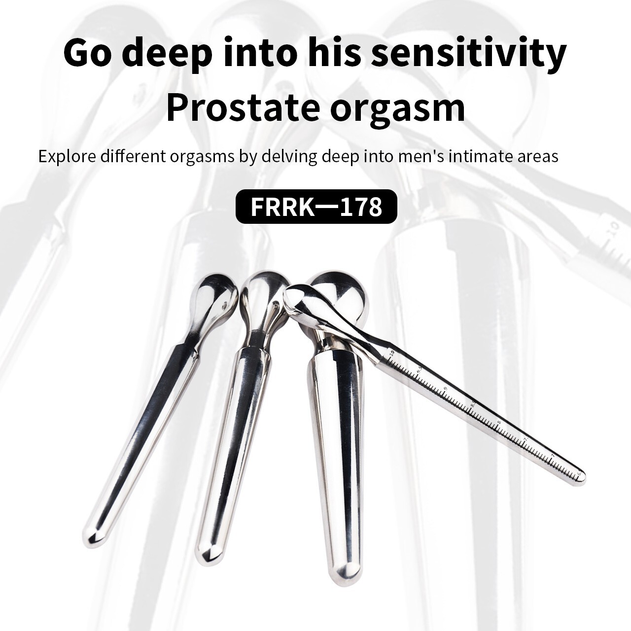 2024 Male Stainless Steel Penis Plug Urethral Sounding Dilator Penis Stretcher