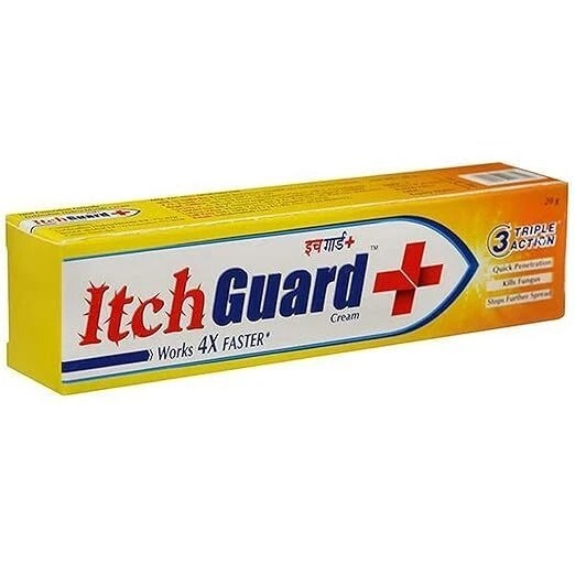 Itch guard plus Kills fungus and stops further spread cream tube 20g