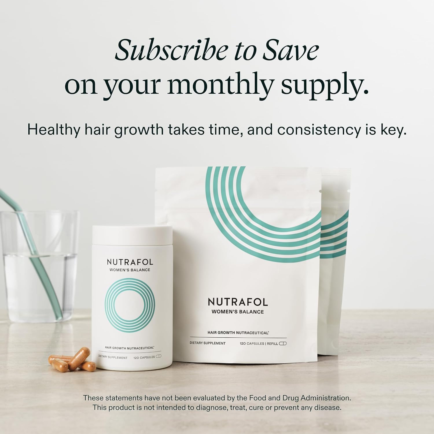 Nutrafol Women’S Balance Hair Growth Supplements, Ages 45 and Up, Clinically Pro