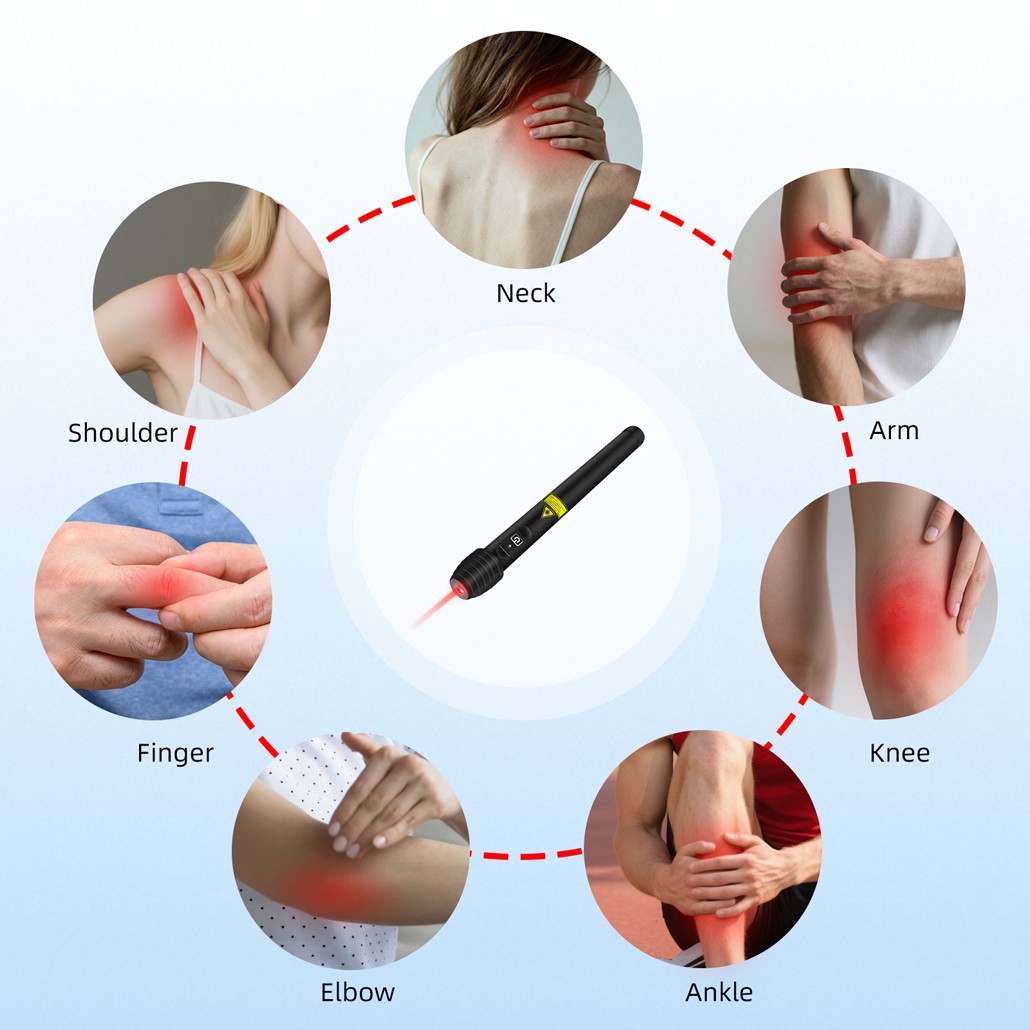 Handheld Cold Laser Therapy Device for Tendonitis Sciatica Pain Relief Improve