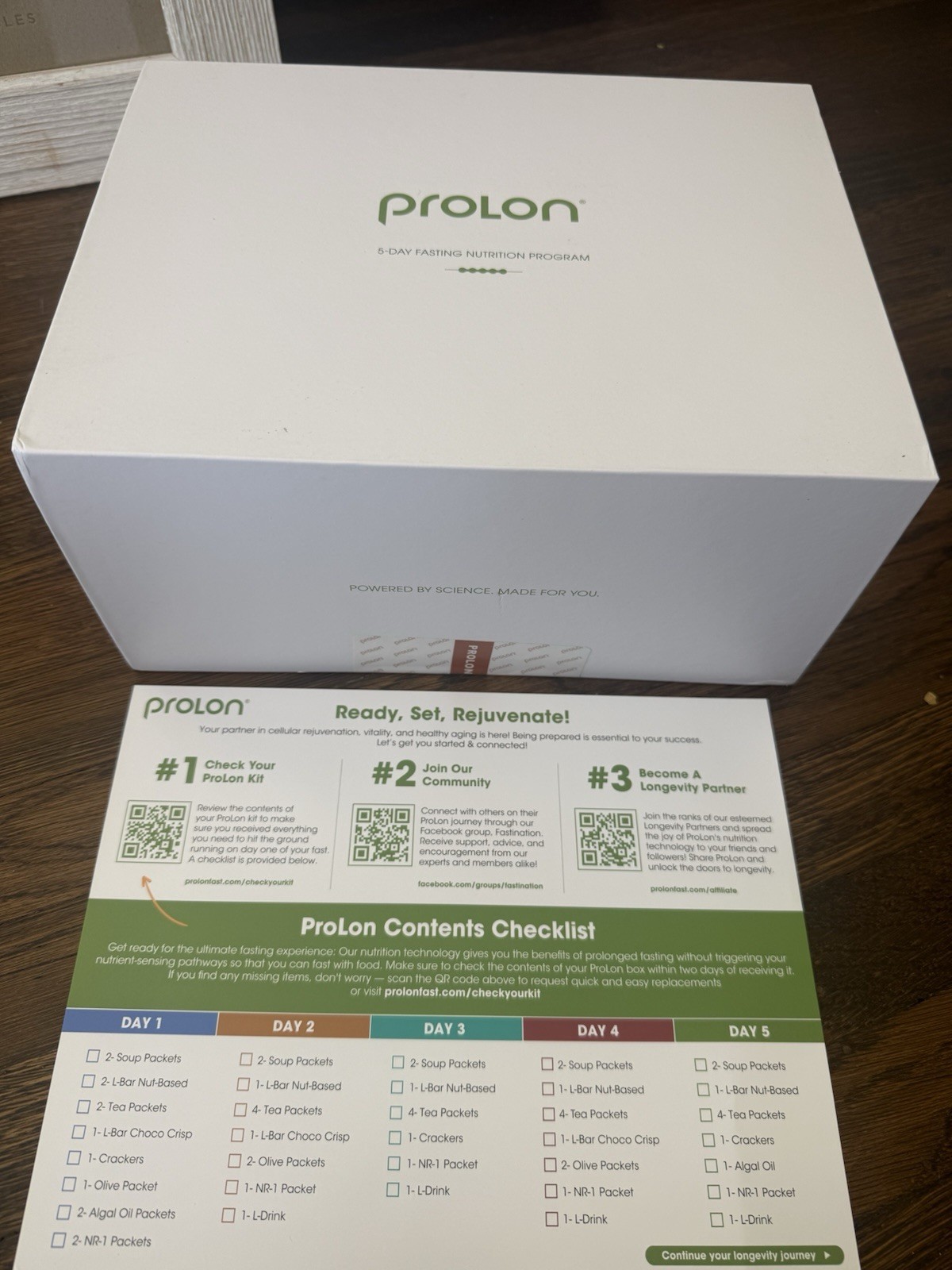 ProLon 5-Day Fasting Nutrition Program Boxed Kit Meals/Snacks Combo