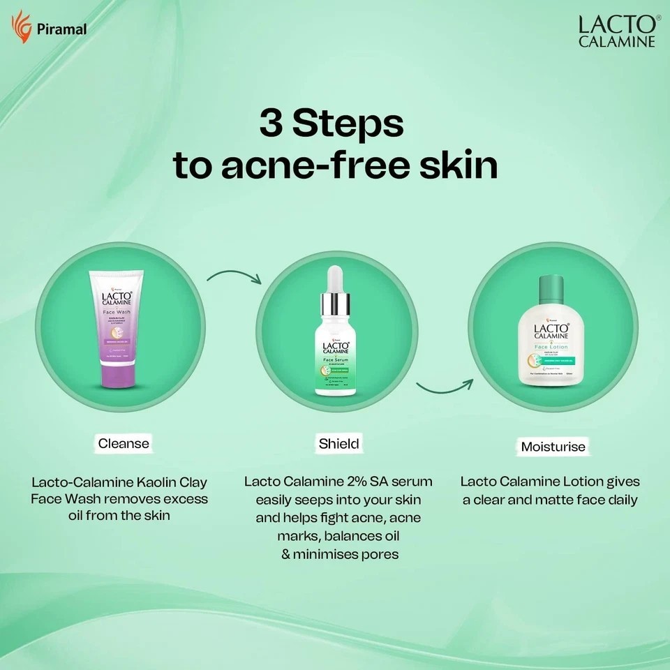 Lacto Calamine 2% Salicylic Acid Face Serum 30ml Each Pack Of 2
