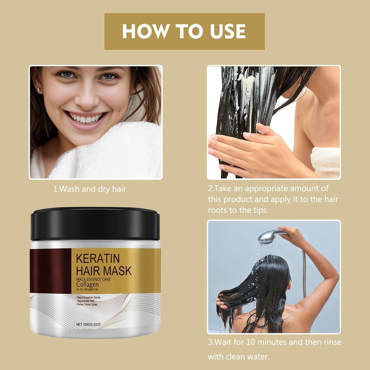Karseell Hair Repair Mask Argan Mascarilla Conditioning Collagen Keratin Damage