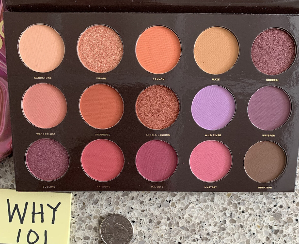 HIPDOT Zion (Utah Sandstones) Eyeshadow Pressed Pigment Palette 15 Shades;RET$30