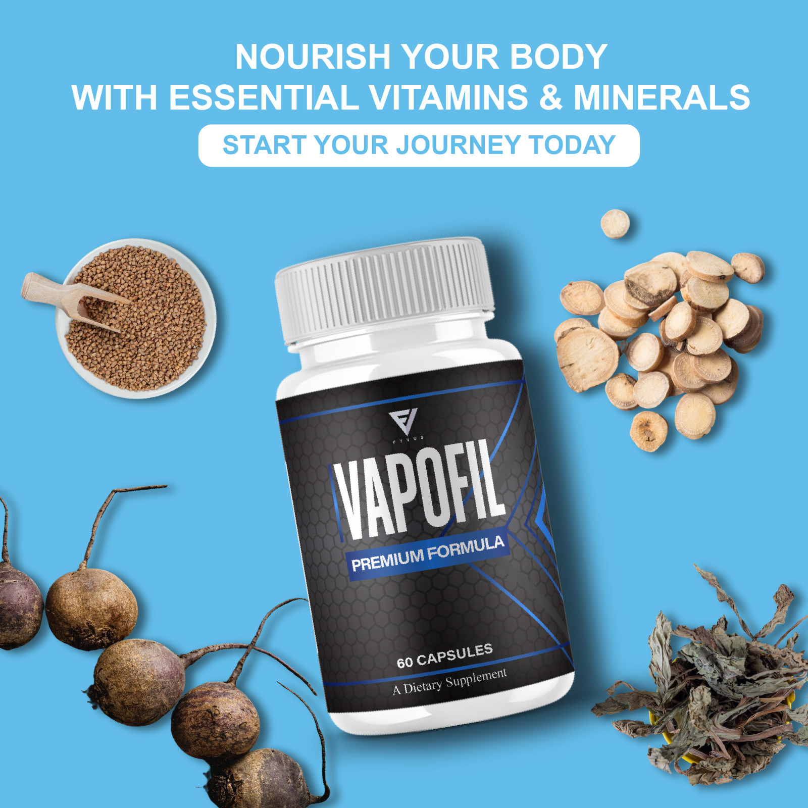 Vapofil Premium Performance Supplement, Vapofill Pills (60 Capsules)