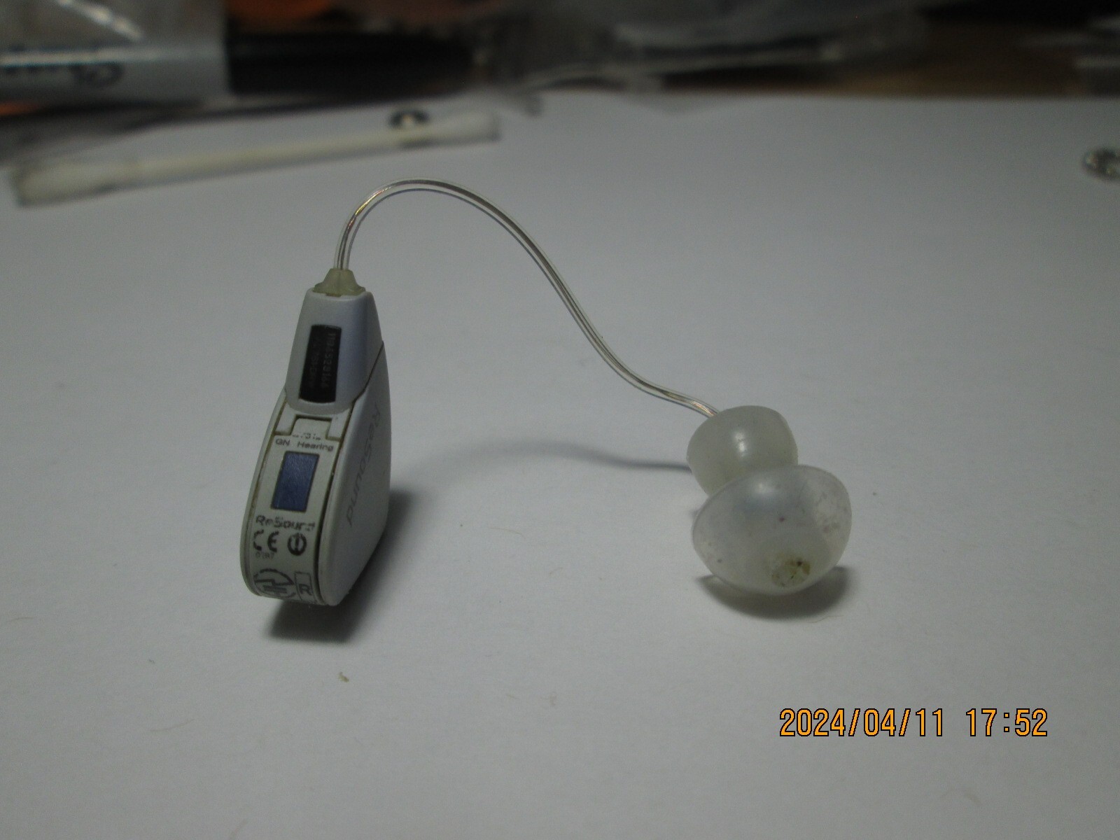 1 RESOUND HEART-SHAPED Hearing Aid A1761DRW LEFT ear money back guarantee