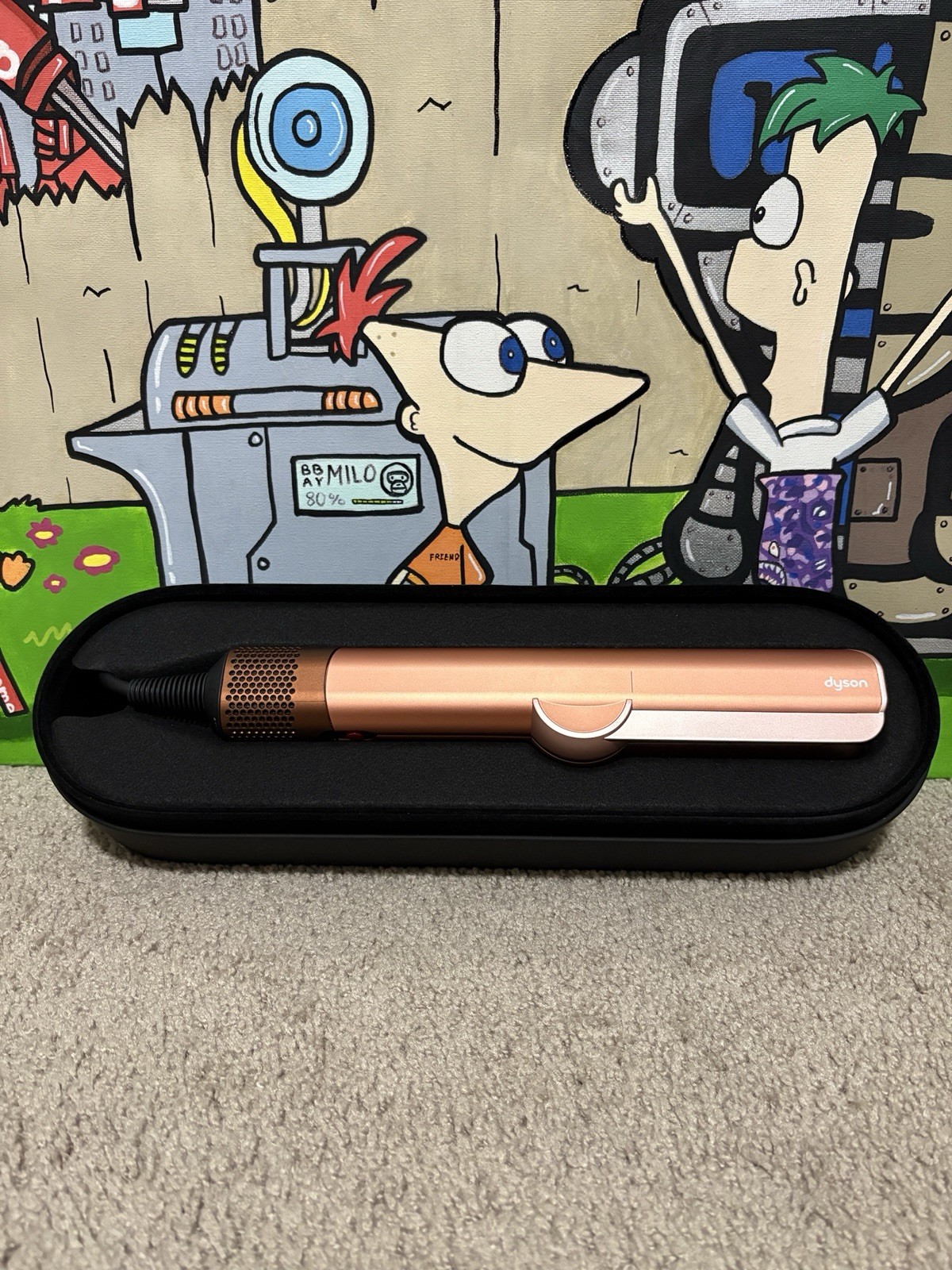 Dyson Airstrait Straightener Amber Silk Wet to Dry Hair Straightener, No Heat