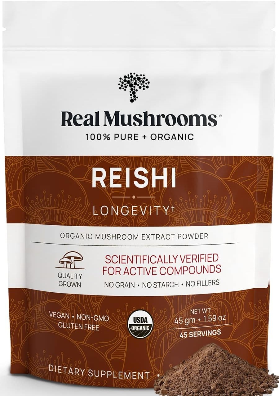 Red Reishi Mushroom Powder – 100% Pure for Daily Wellness & Relaxation