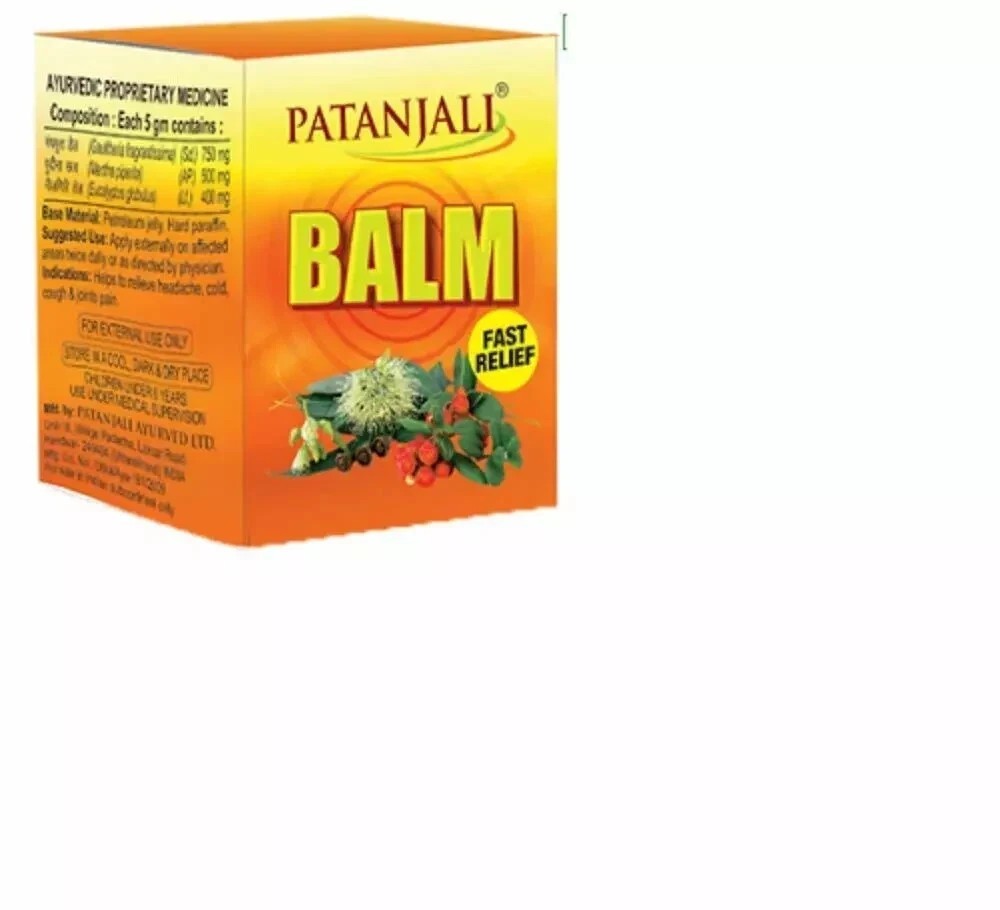 5x Patanjali Balm for Fast Pain Relief – 25 g (Pack of 5) fast dispatch long exp
