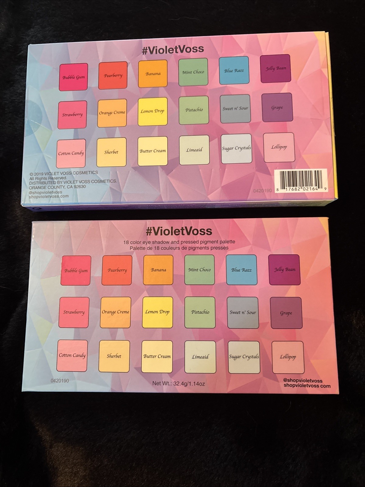 Violet Voss Set Of 2 Palettes Sugar Crystals & Sakura Blossom New W/Box