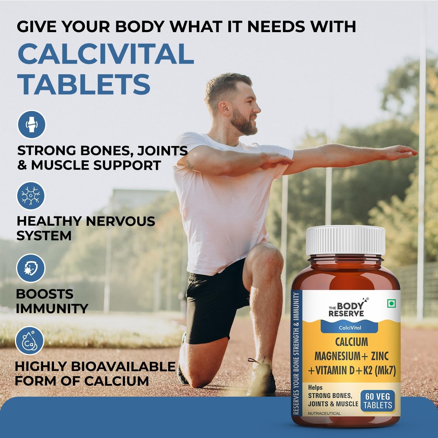 5 Pack The Bo.dy Reserve Calcium K2 MK7 300 Tablets Veg