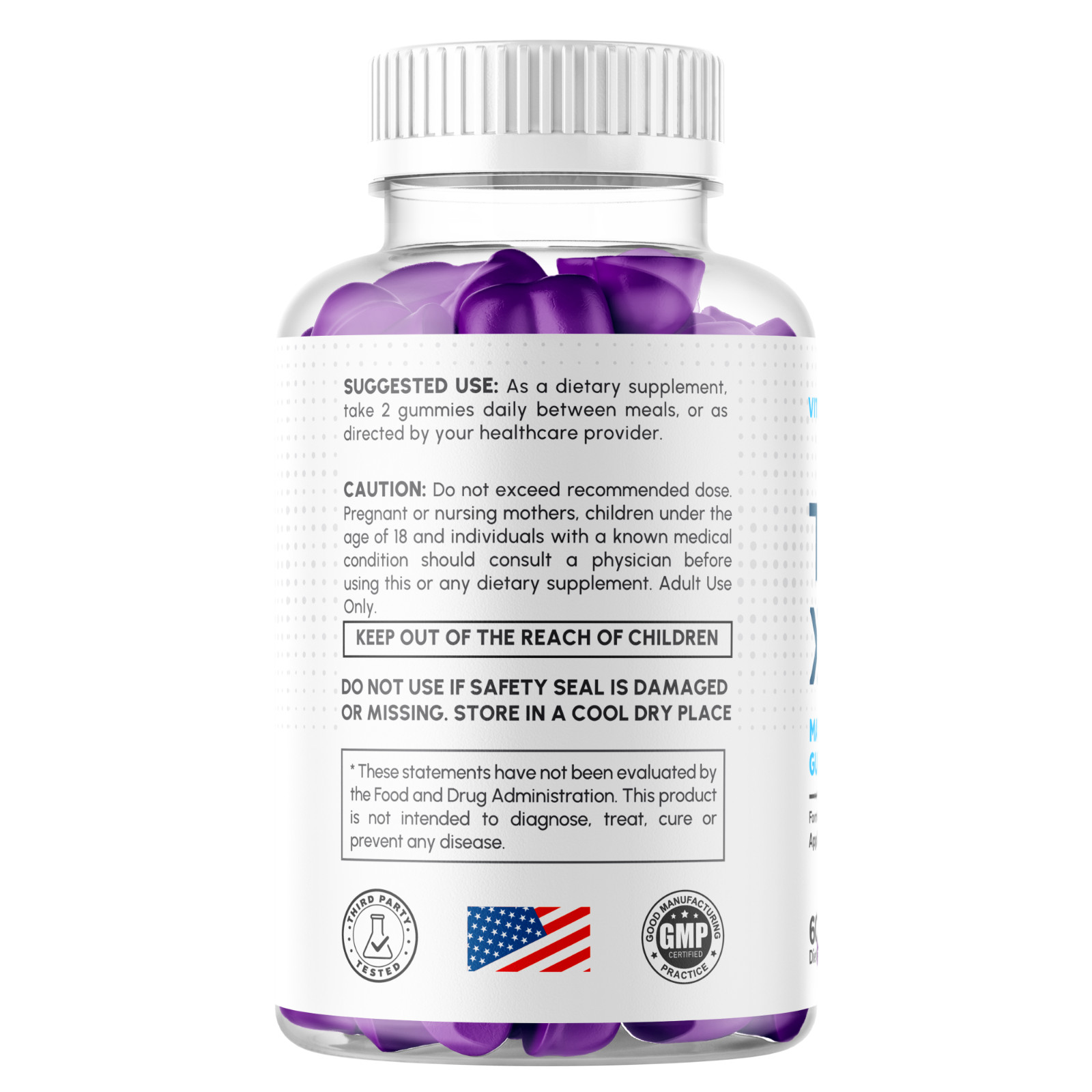 (2 Pack) Thrive XXL Male Gummys Advanced Formula ThriveXXL Vitamin 120 Gummies