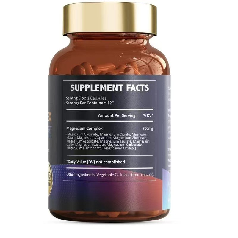 Magnesium Complex 700mg 12 in 1,120 Capsules