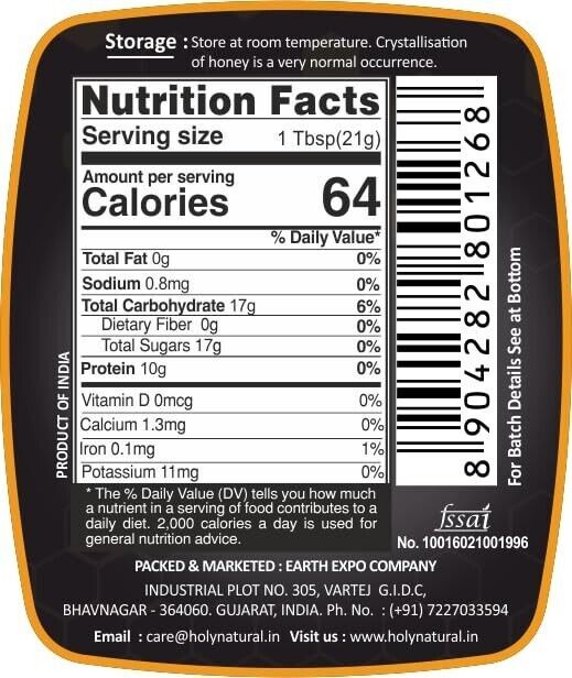 HN Black Honey (500 gm) | Pure & Natural | No Added Sugar & Color