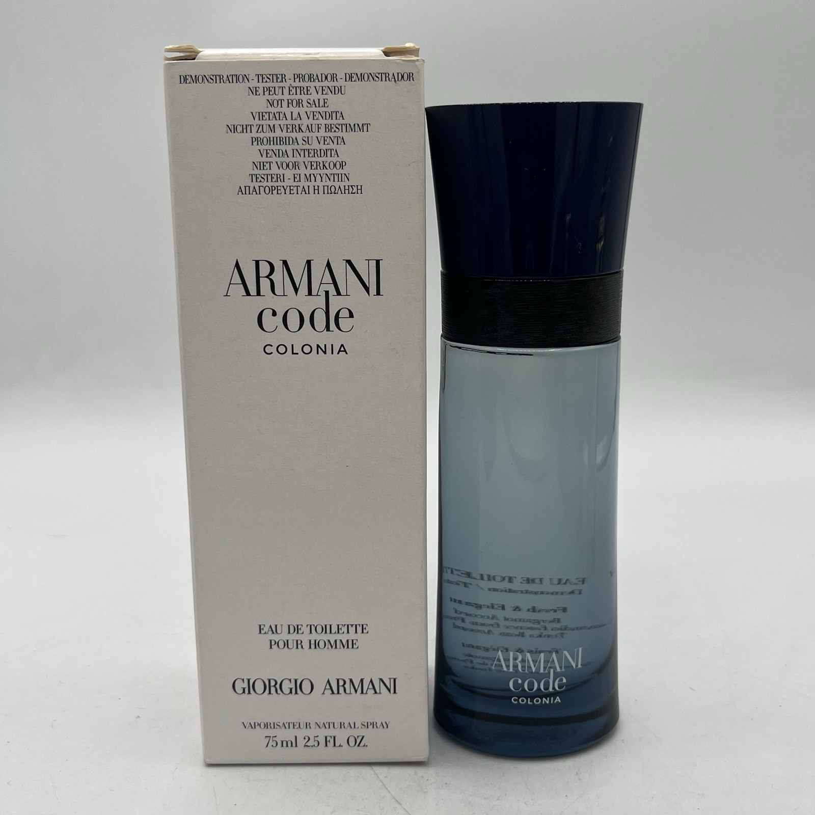 Giorgio Armani Code Colonia EDT 2.5 oz. New Open Box 2018 Formula *See Details*