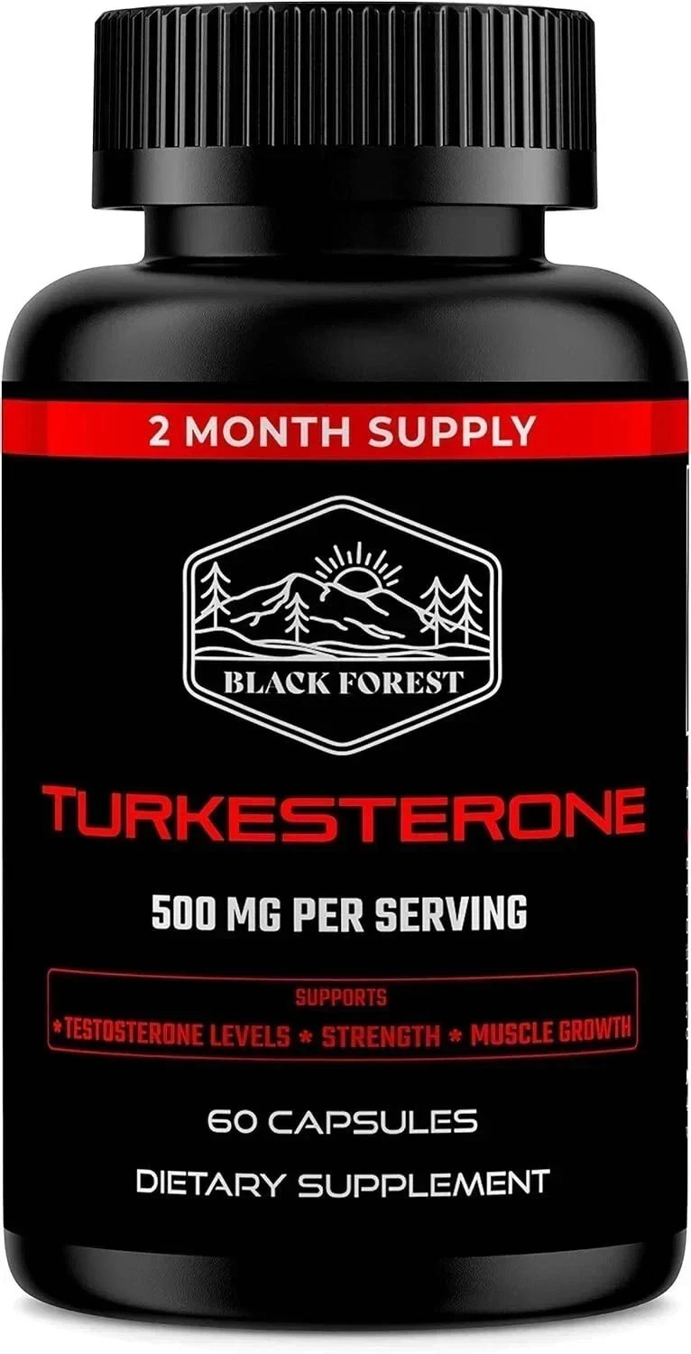 Black Forest Turkesterone Supplement 500mg for Strength & Muscle Growth .
