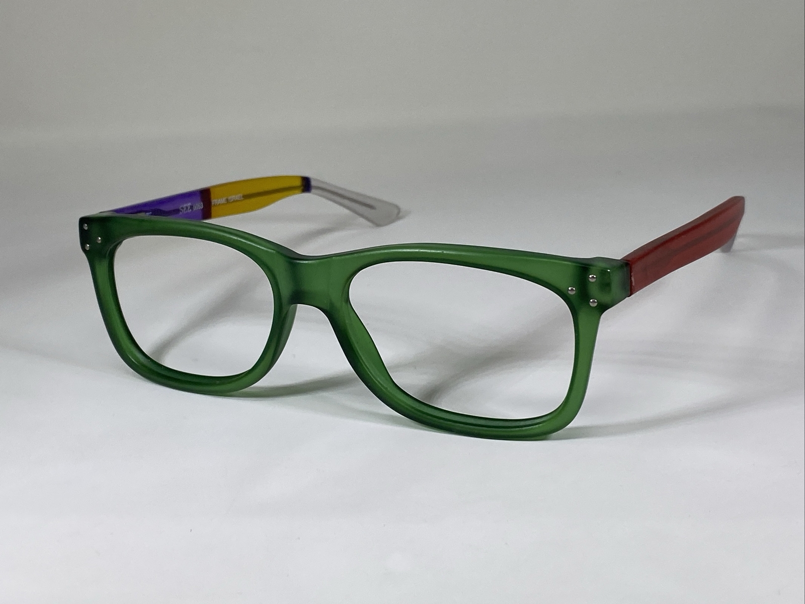 SEE 5053 Israel Hand Painted Green/Multicolor Eyeglasses Frame 55-19-140
