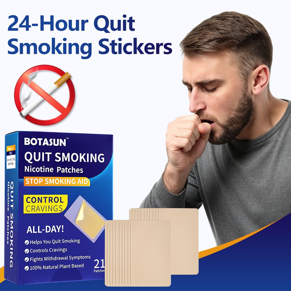 Nicotine Patches 21mg 42 Count, 24H Transdermal Stop Smoking Craving Relief Aid