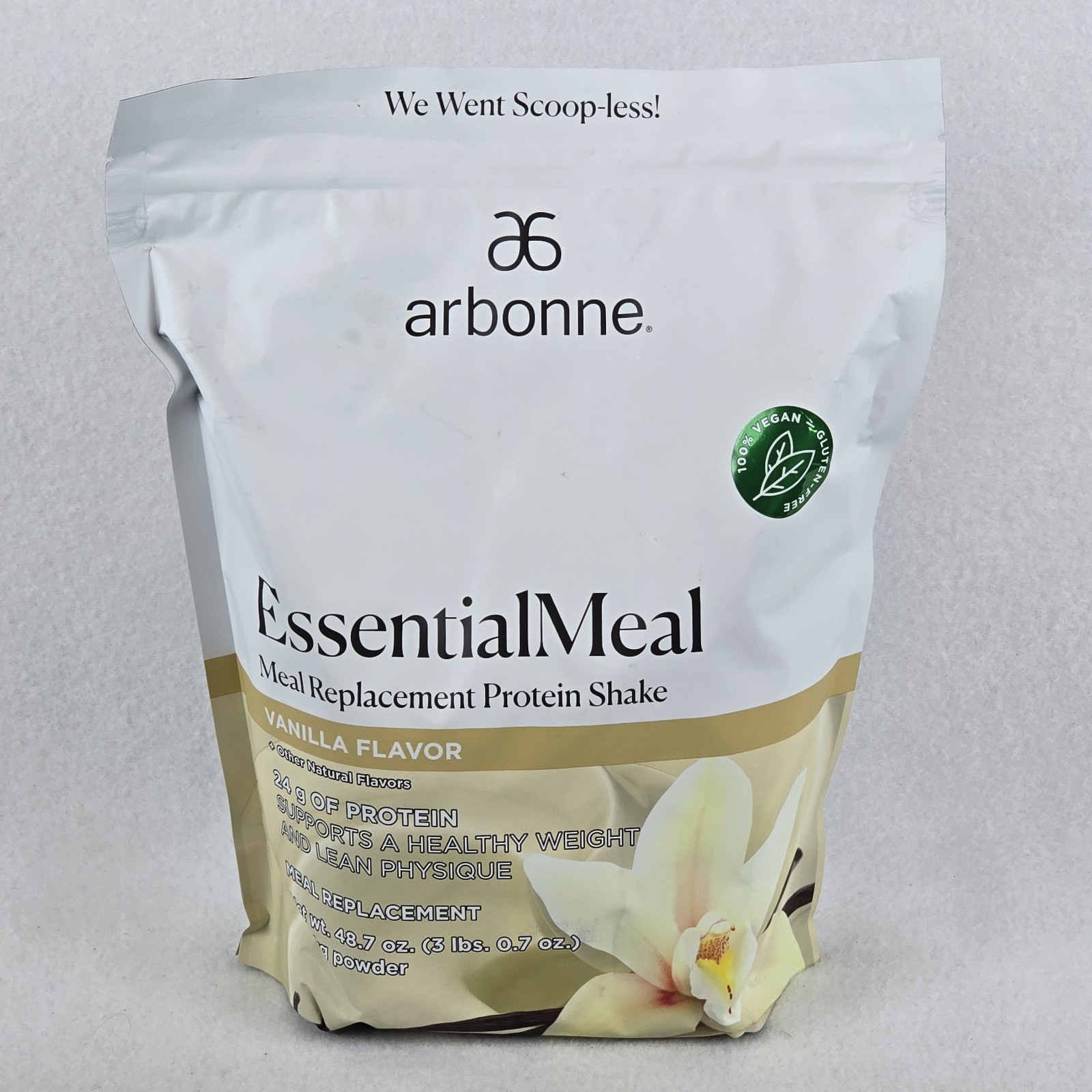 Arbonne EssentialMeal Protein Shake Vanilla 48.7 Oz NEW – EXPIRED 12/25 – READ!