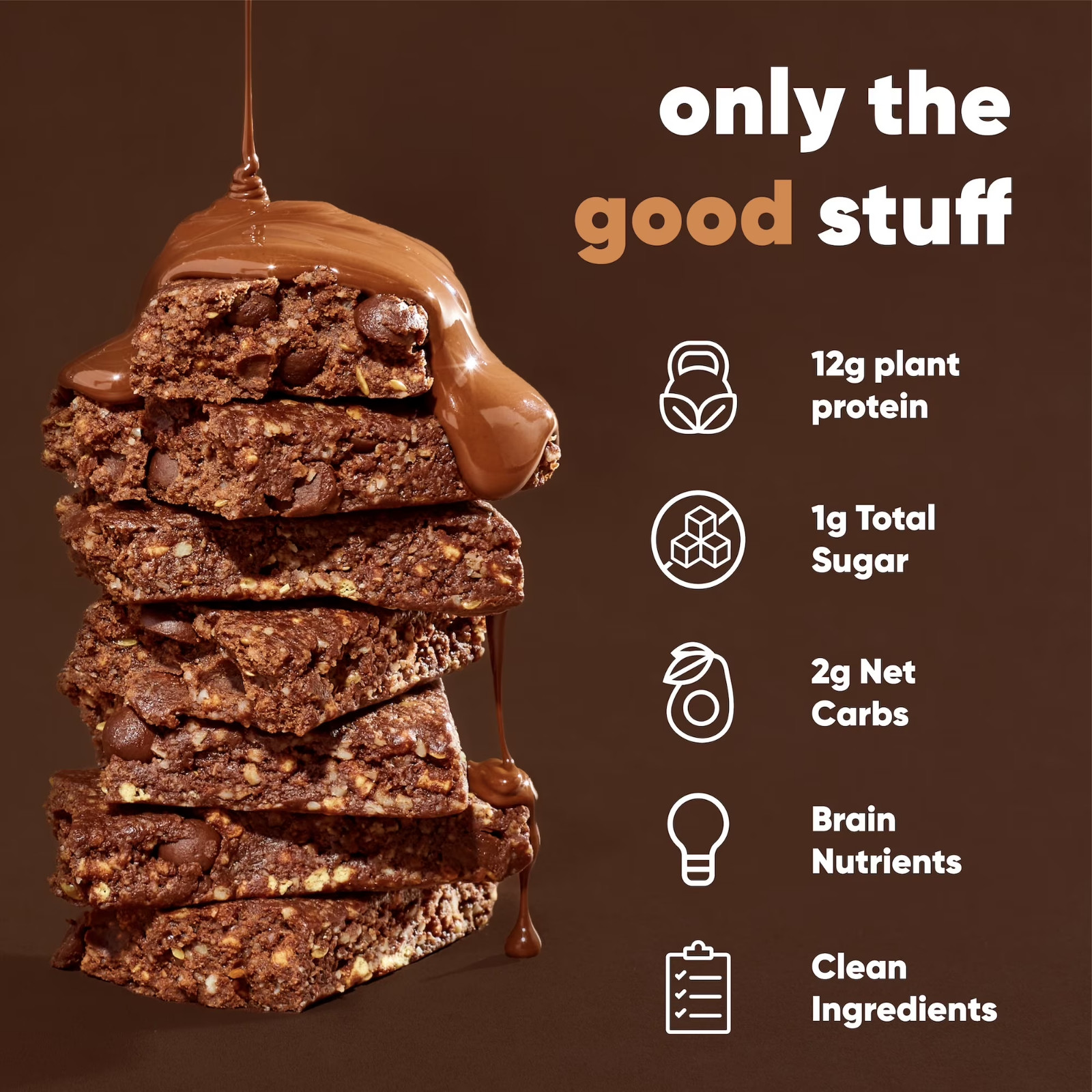 IQBAR Salted Chocolate Protein Bars – Vegan Energy Bars – High Fiber Ve