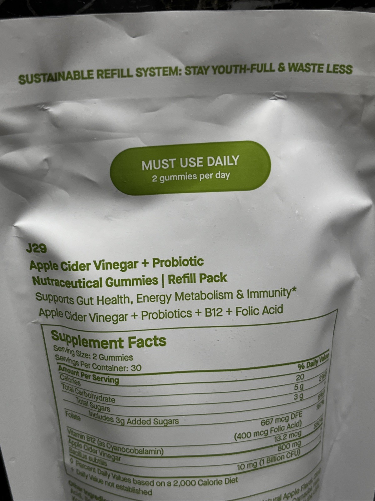 SPOILED CHILD. J29 APPLE CIDER VINEGAR + PRObioticGUMMIES 60 Gummies Sealed NEW
