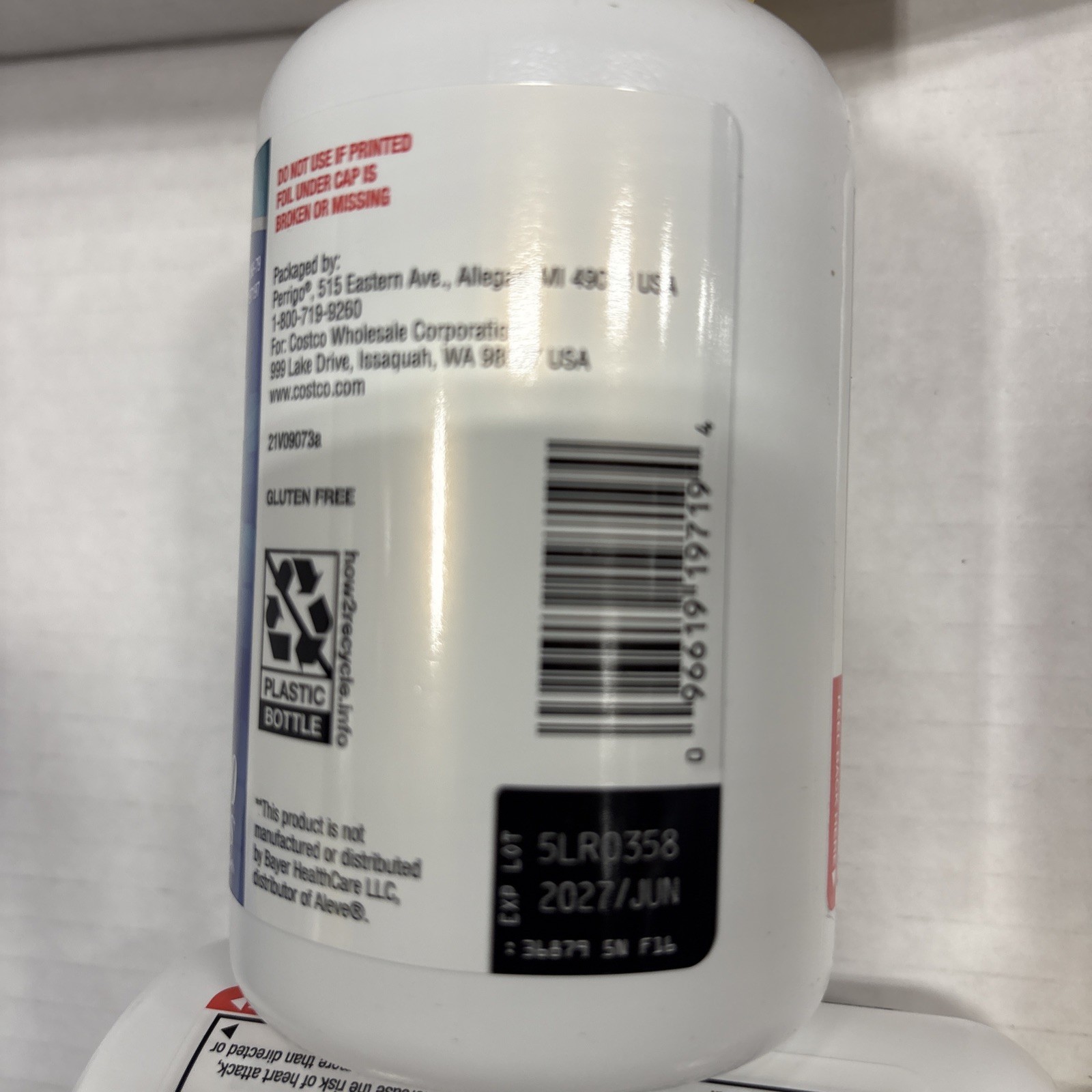 Kirkland Signature Naproxen Sodium, 220 mg, 400 Caplets Exp 6/2027