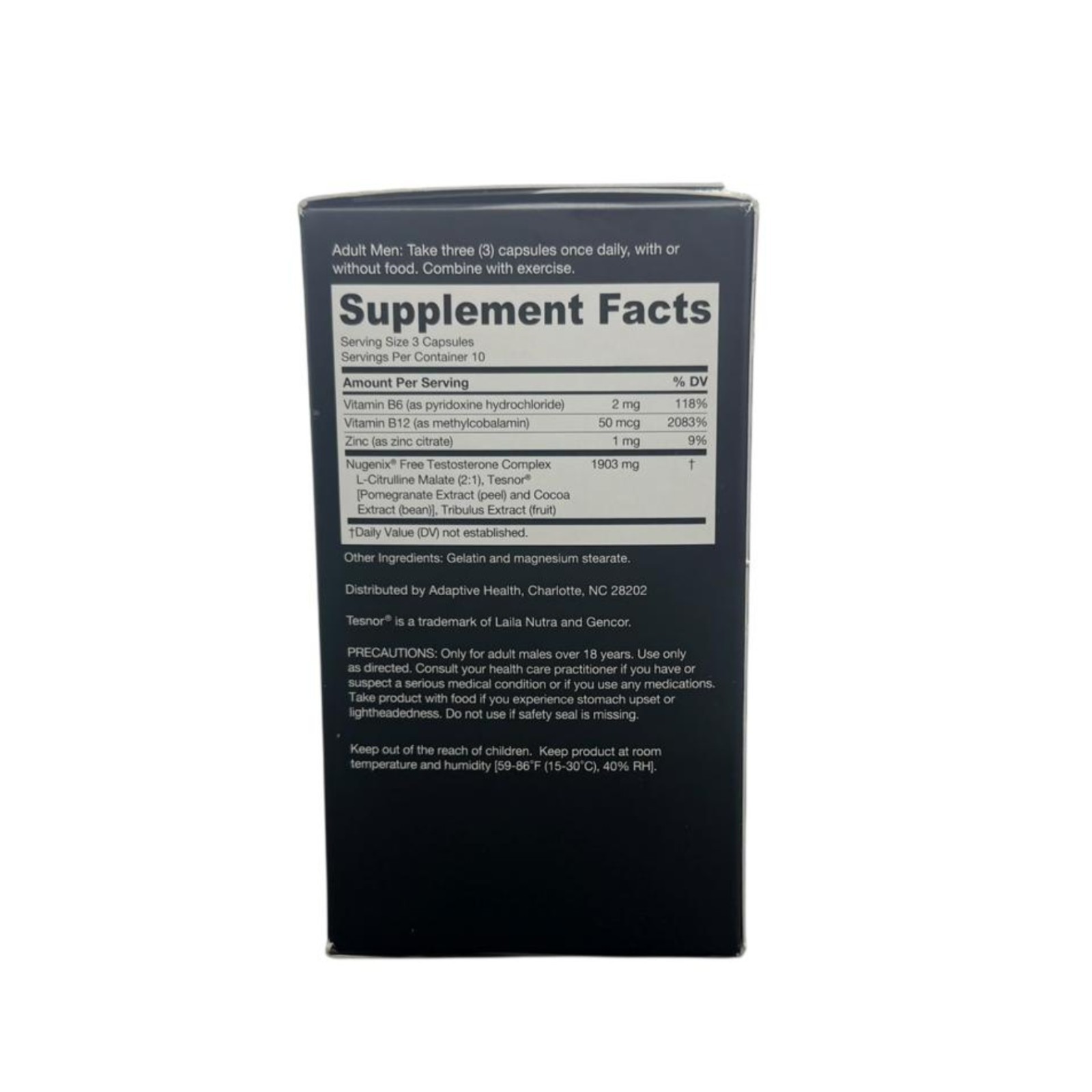 Nugenix T-Boost Free Mens Strength Energy Vitality Support 30 Capsules Exp 09/26