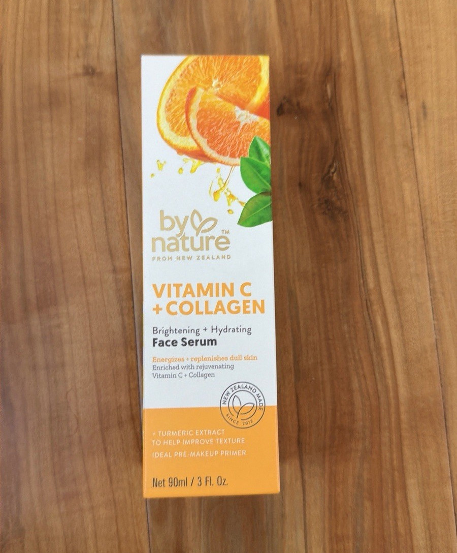 By Nature Vitamin C + Collagen Brightening Hydrating Face Serum 90ml New Zealand