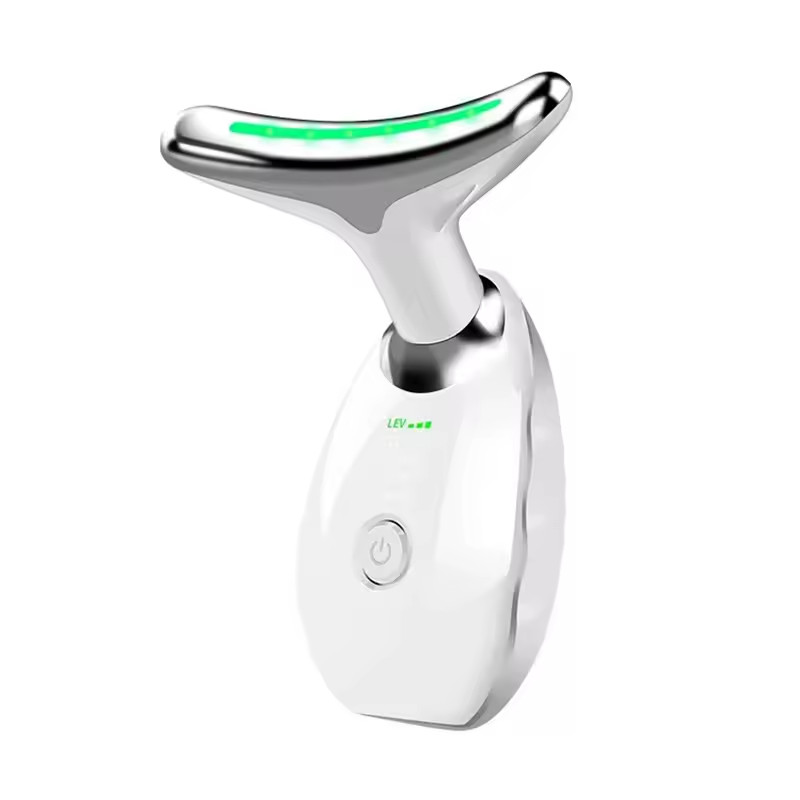 Neck Face Lifting Massager Skin Tighten Device LED Anti Wrinkle Double Chin US