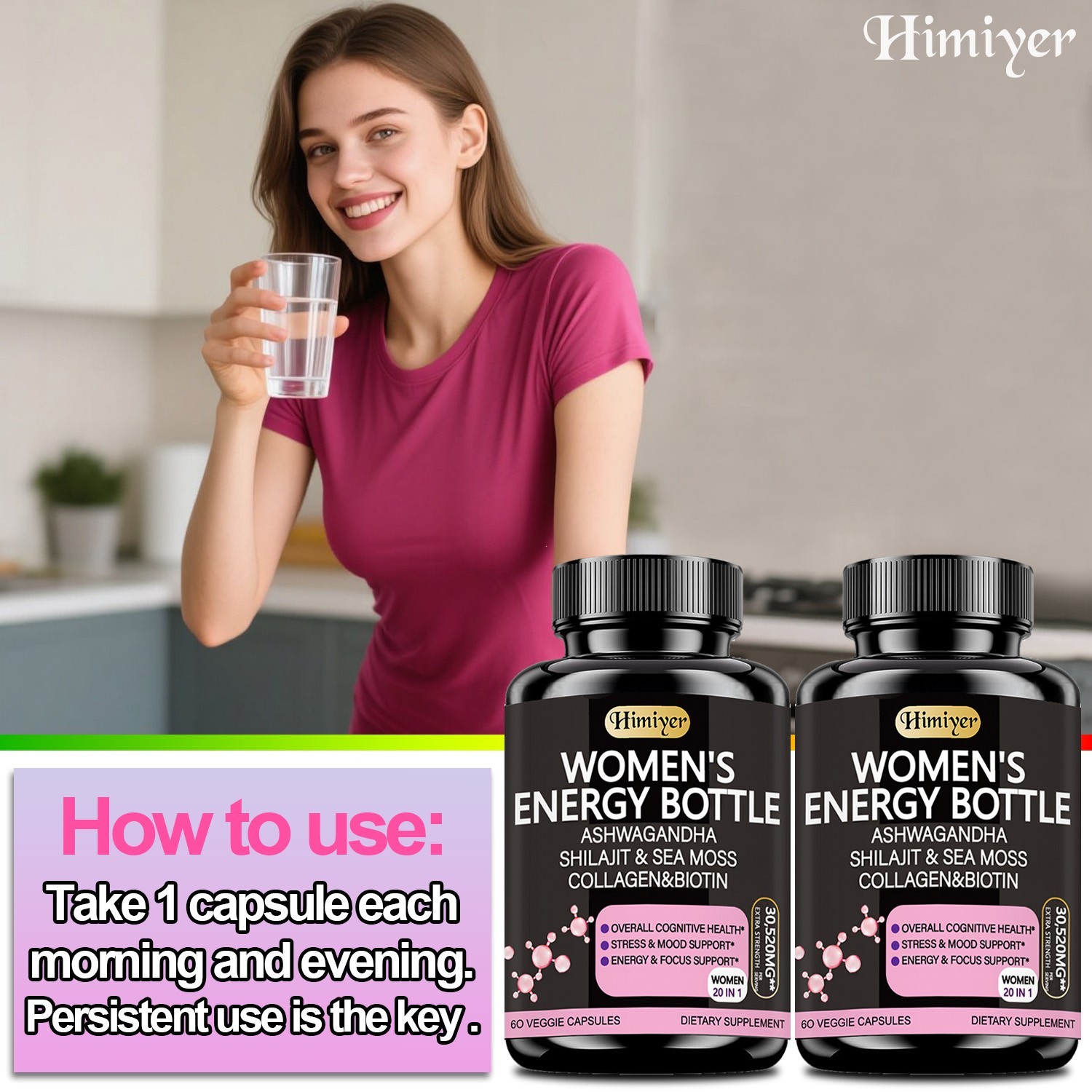 Female energy – herbal essence, exercise, endurance, vitality, relieve fatigue