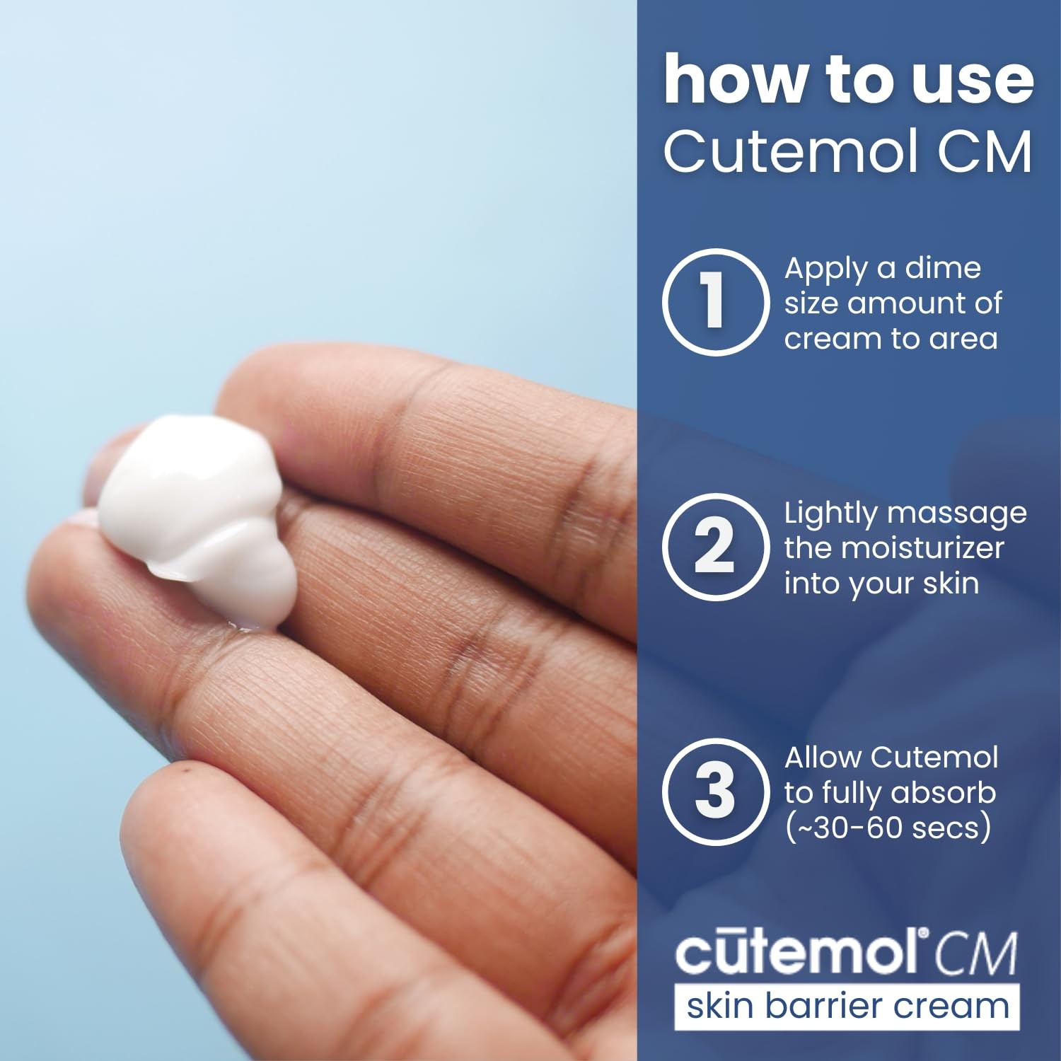 CM Emollient Cream – Natural Beeswax & Ceramides for Dry, Damaged Skin (2.75 oz)