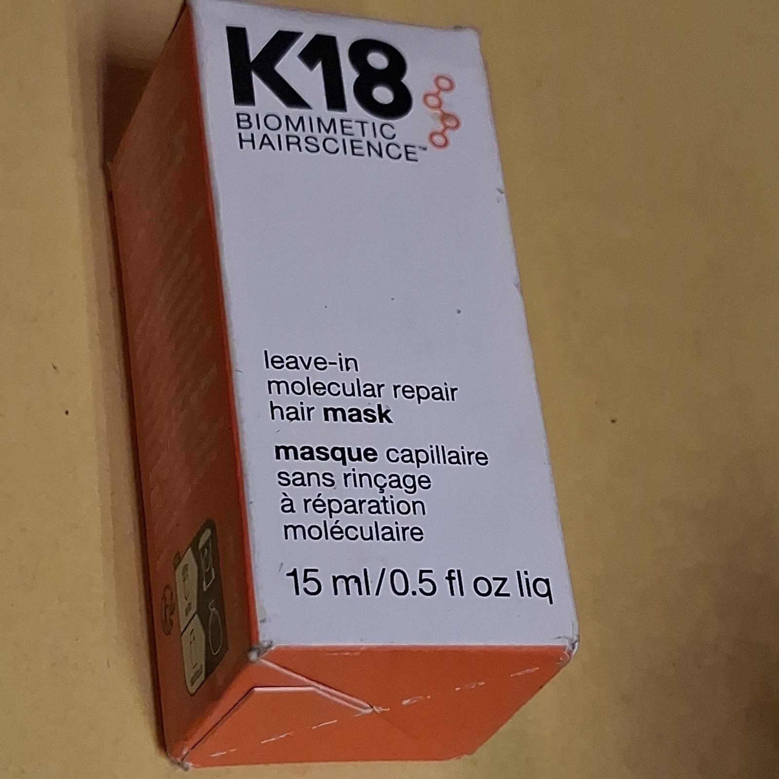 K18 Leave-In Molecular Repair Hair Mask .5 oz | Damage Repair Treatment