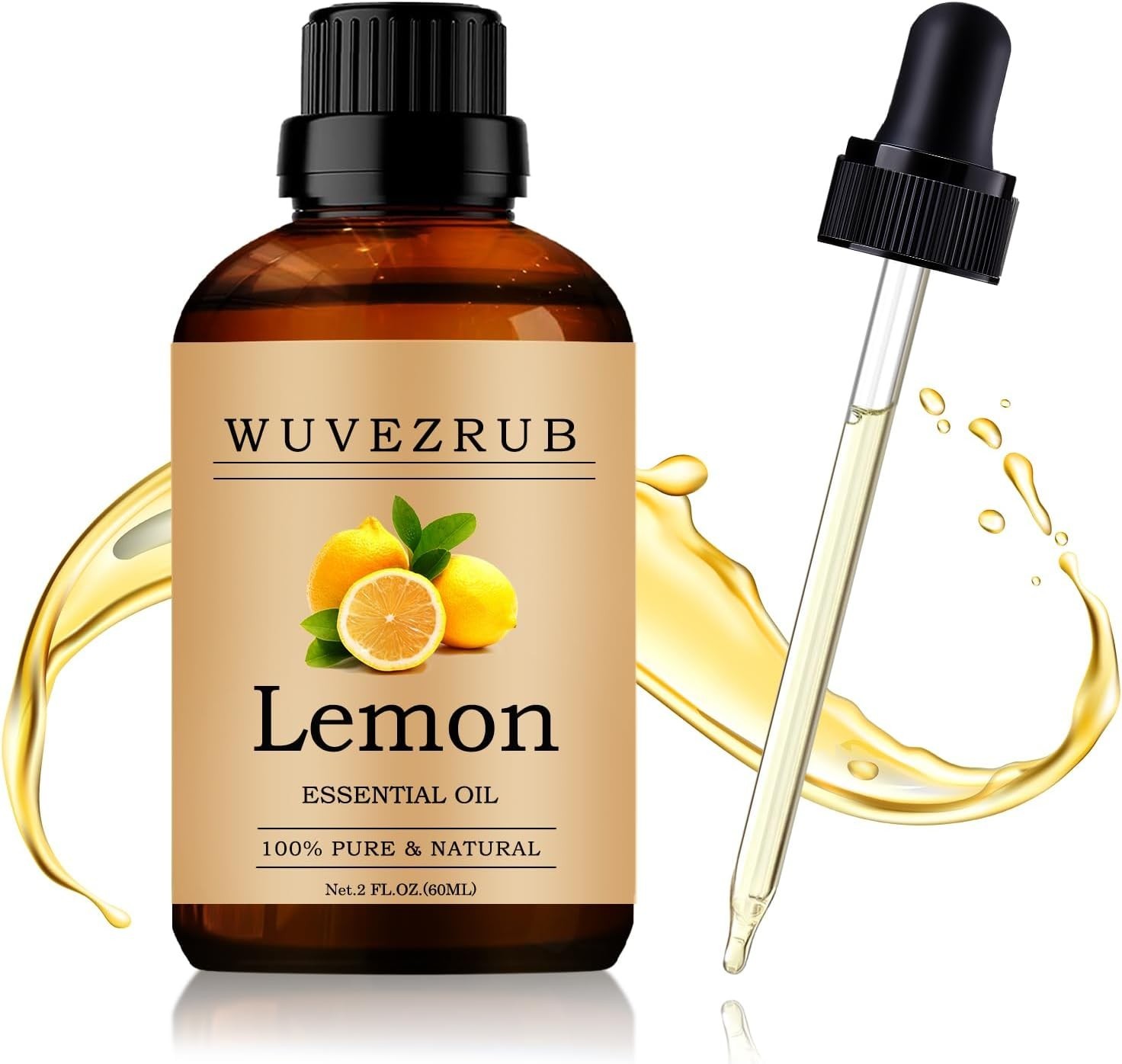 Versatile 2 Fl Oz Lemon Essential Oil – Perfect for Diffusers & Skin Care