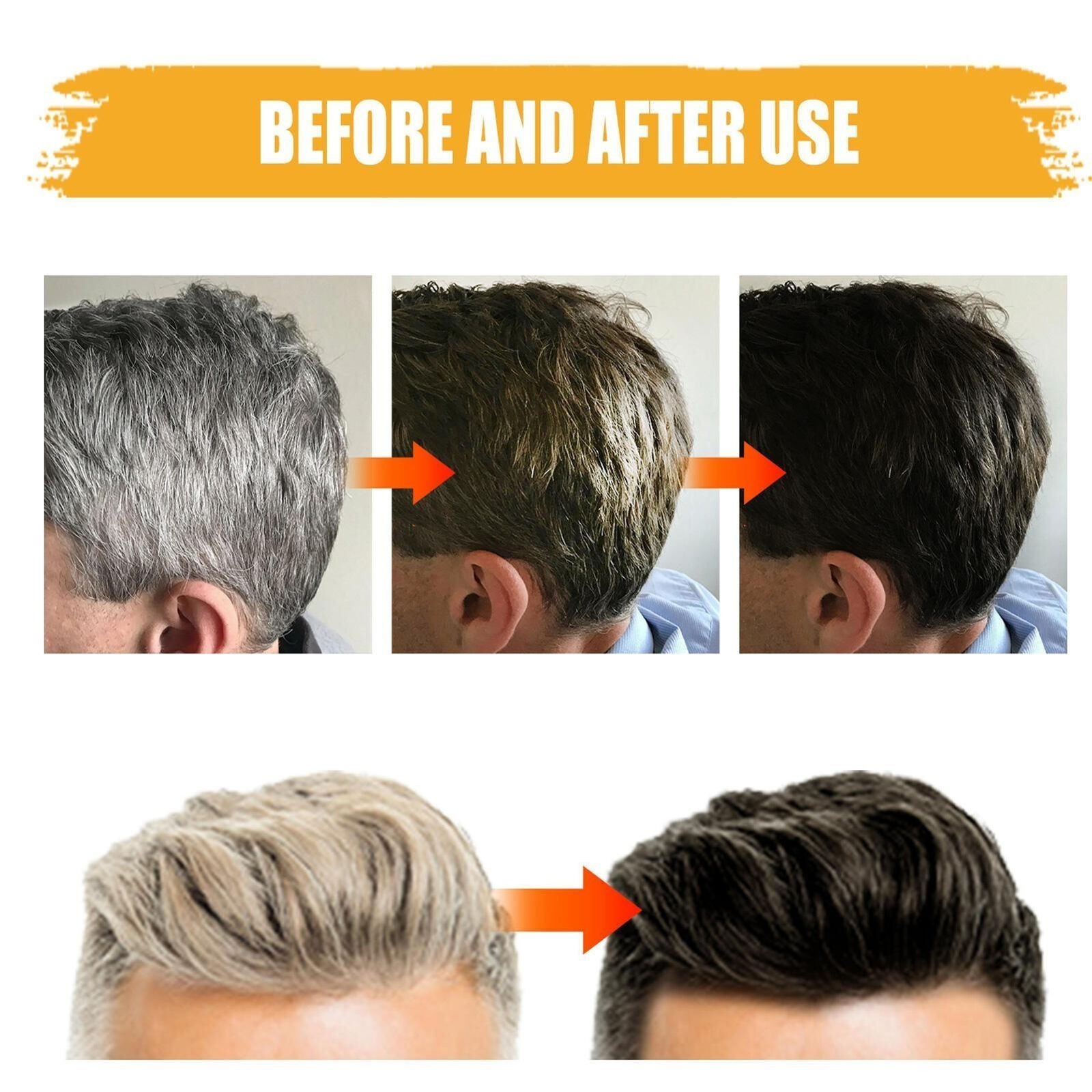 2/4PC Black Hair Soap Grey Hair Coverage Bar Shampoo Hair Darkening Black Soap