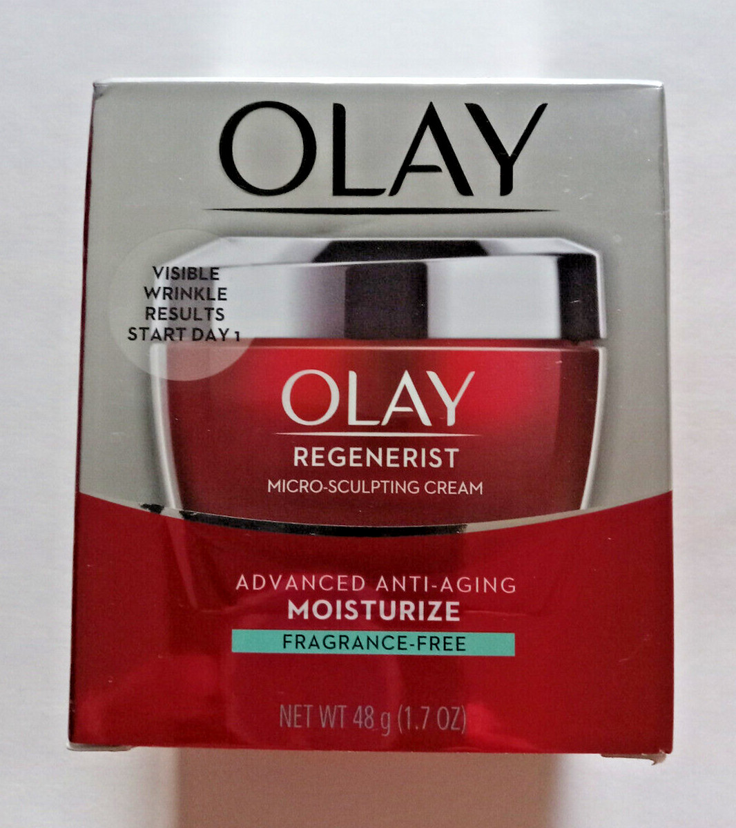 NIB Olay Regenerist Micro Sculpting Cream Moisturize Fragrance-Free 1.7 oz