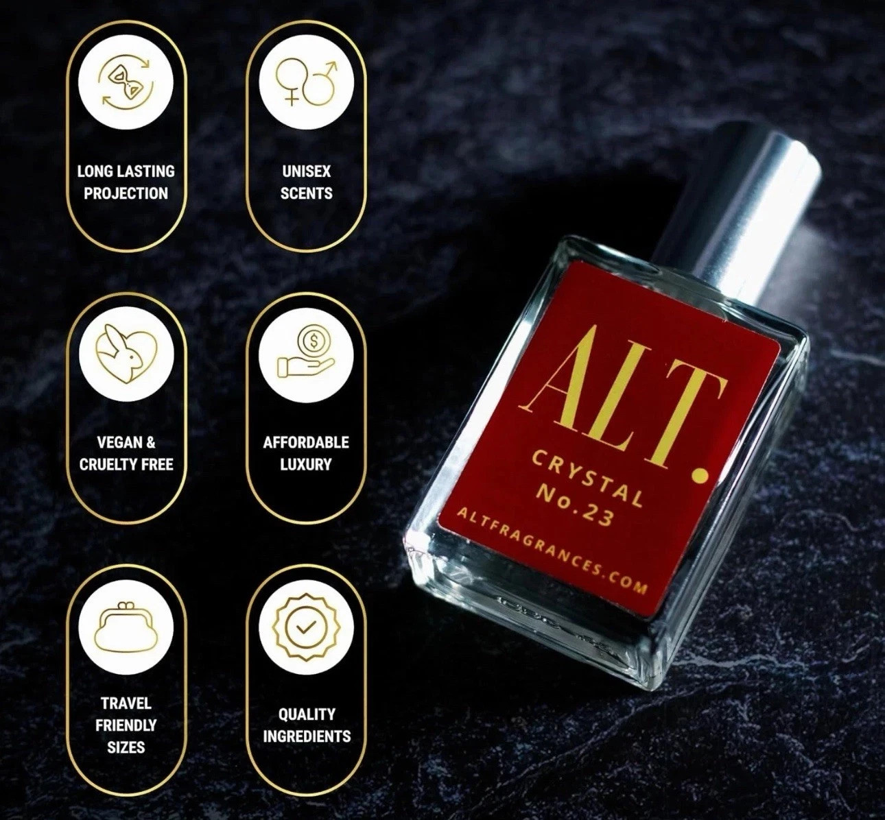 ALT Fragrances – Crystal No. 23 Extrait de Parfum 2oz/60ml Unisex Perfume NEW