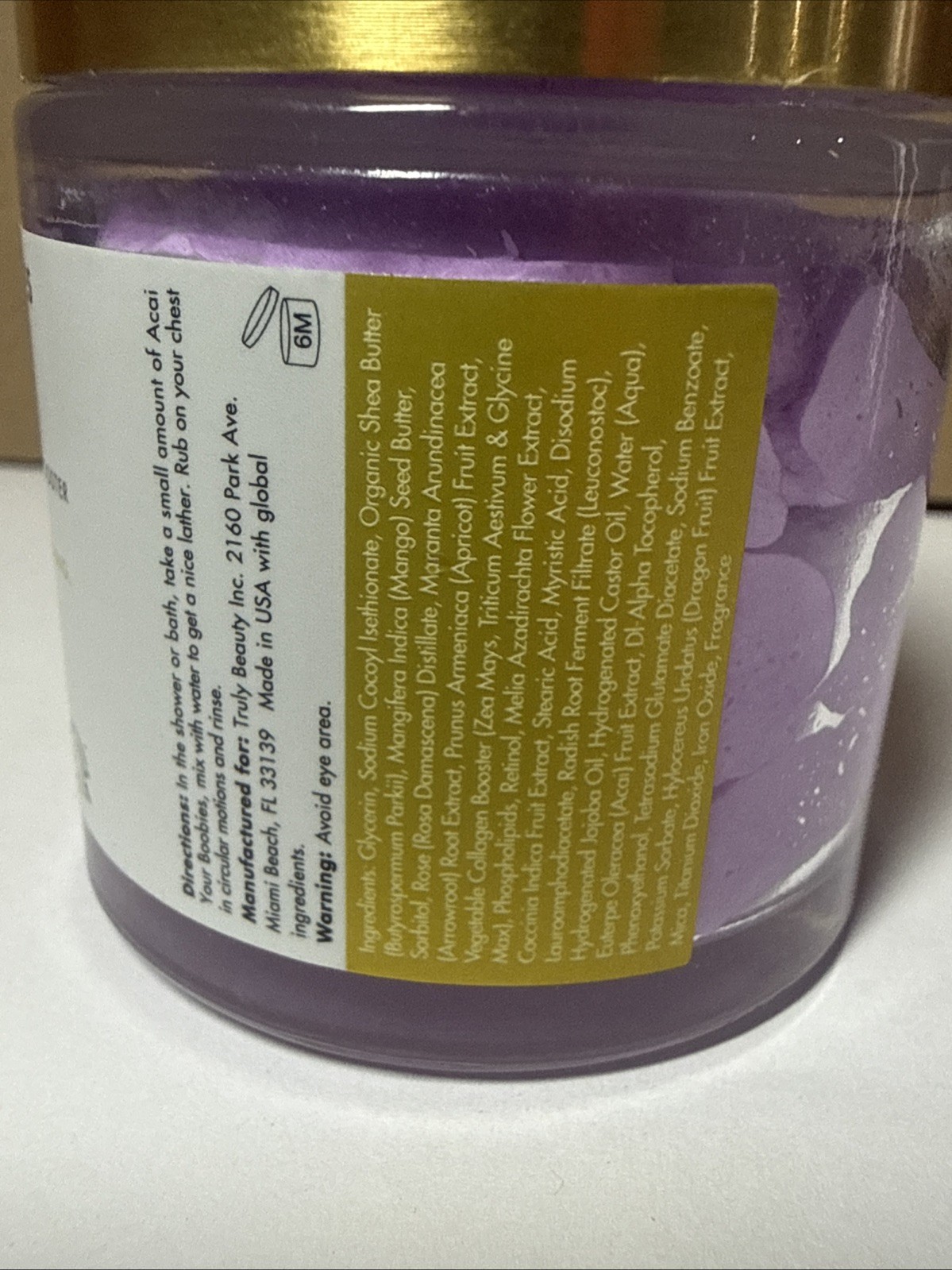Truly Beauty Acai Your Boobies Lifting Boob Polish Firm and Tighten, 0.7 FL OZ