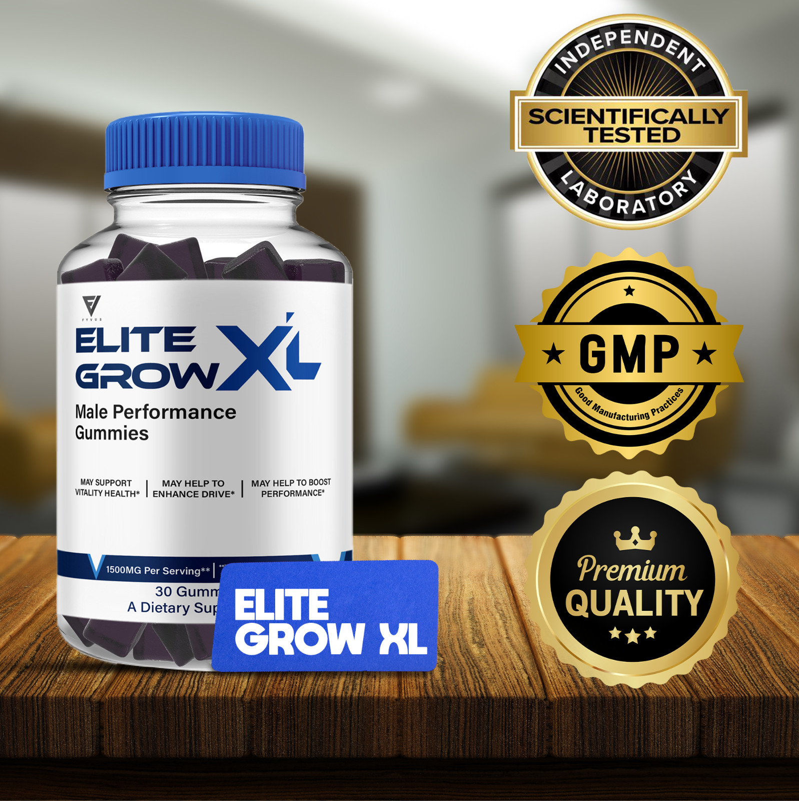 Elite Grow XL Gummies for Men EliteGrow XL Supplement (1 Month Supply)