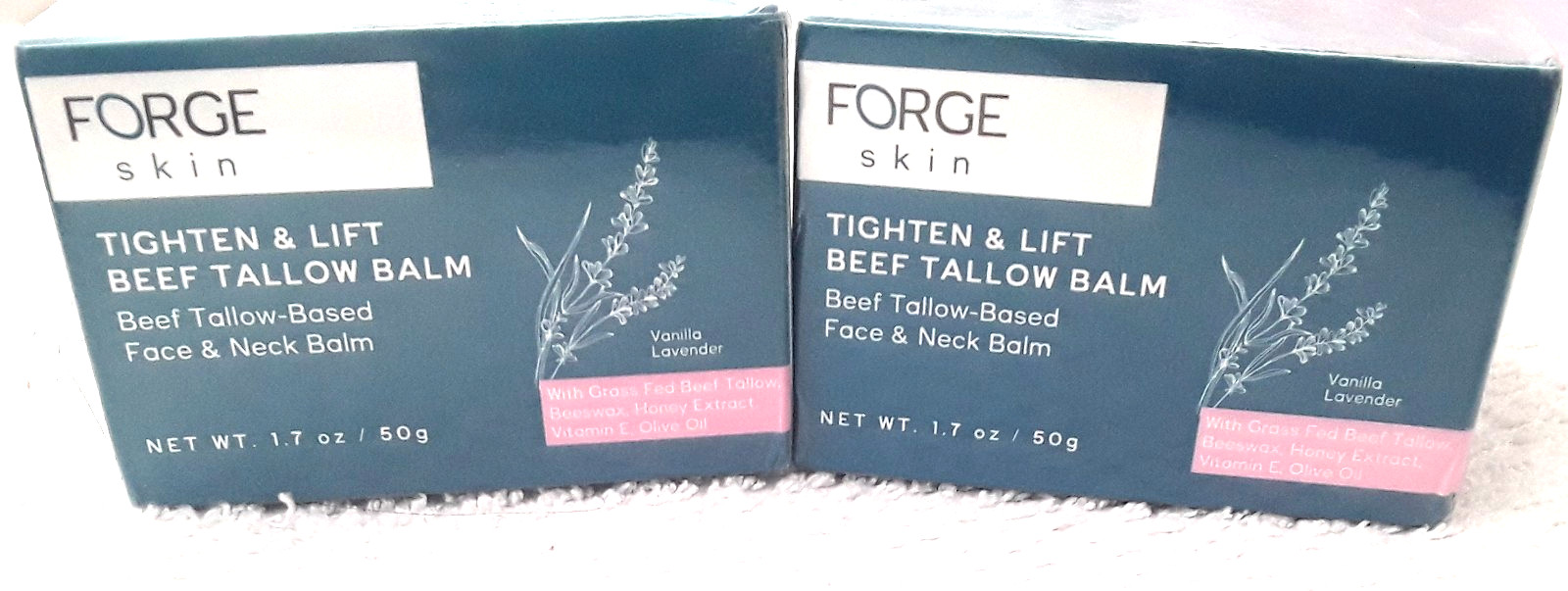 Forge Skin Women Tighten Lift Beef Tallow Balm Face Neck 2-Pack