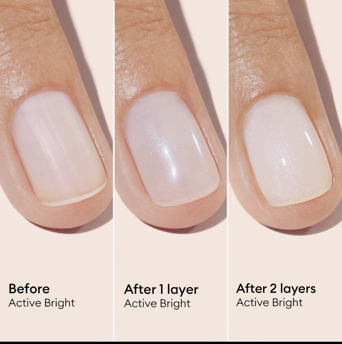 manucurist Active Bright Nail Care Effects Nail Polish White Gloss 24M