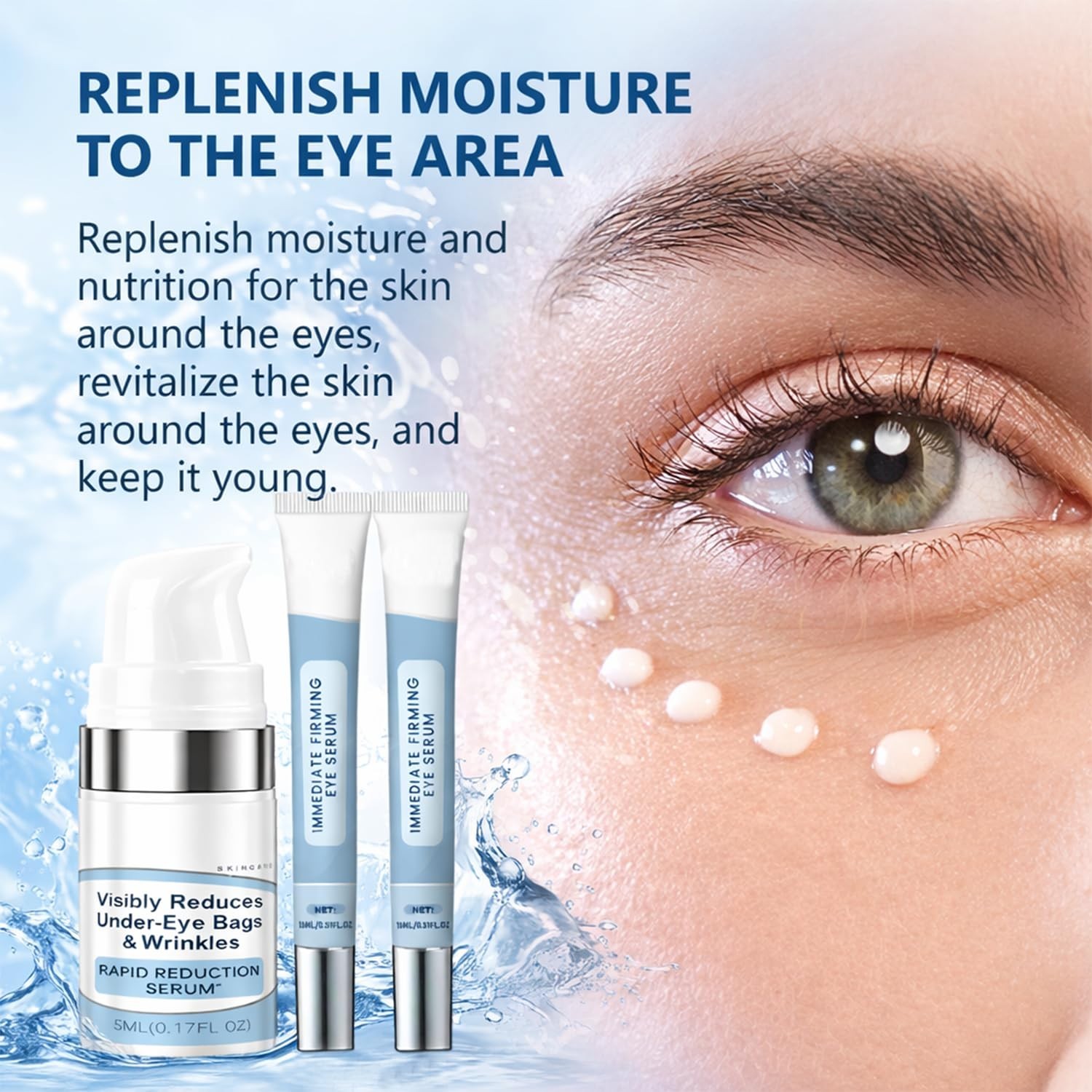 Natural Eye Serum for Firming & Dark Circle Reduction – Daily Anti-Aging Care