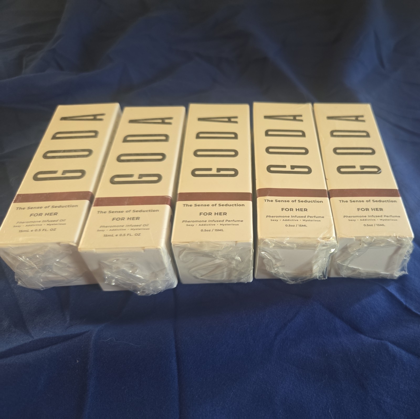 5 NEW GODA For Her Pheromone Infused Perfume 0.5 fl oz