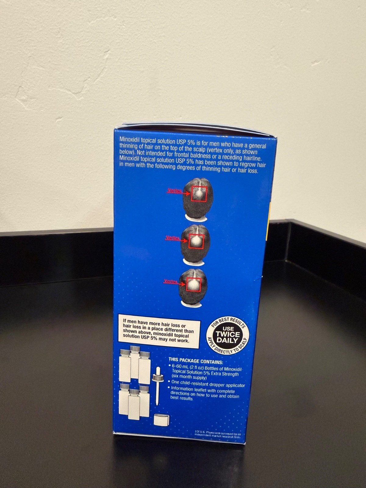 Kirkland Minoxidil 5% Extra Strength Men Hair Regrowth Solution 6 Month Original