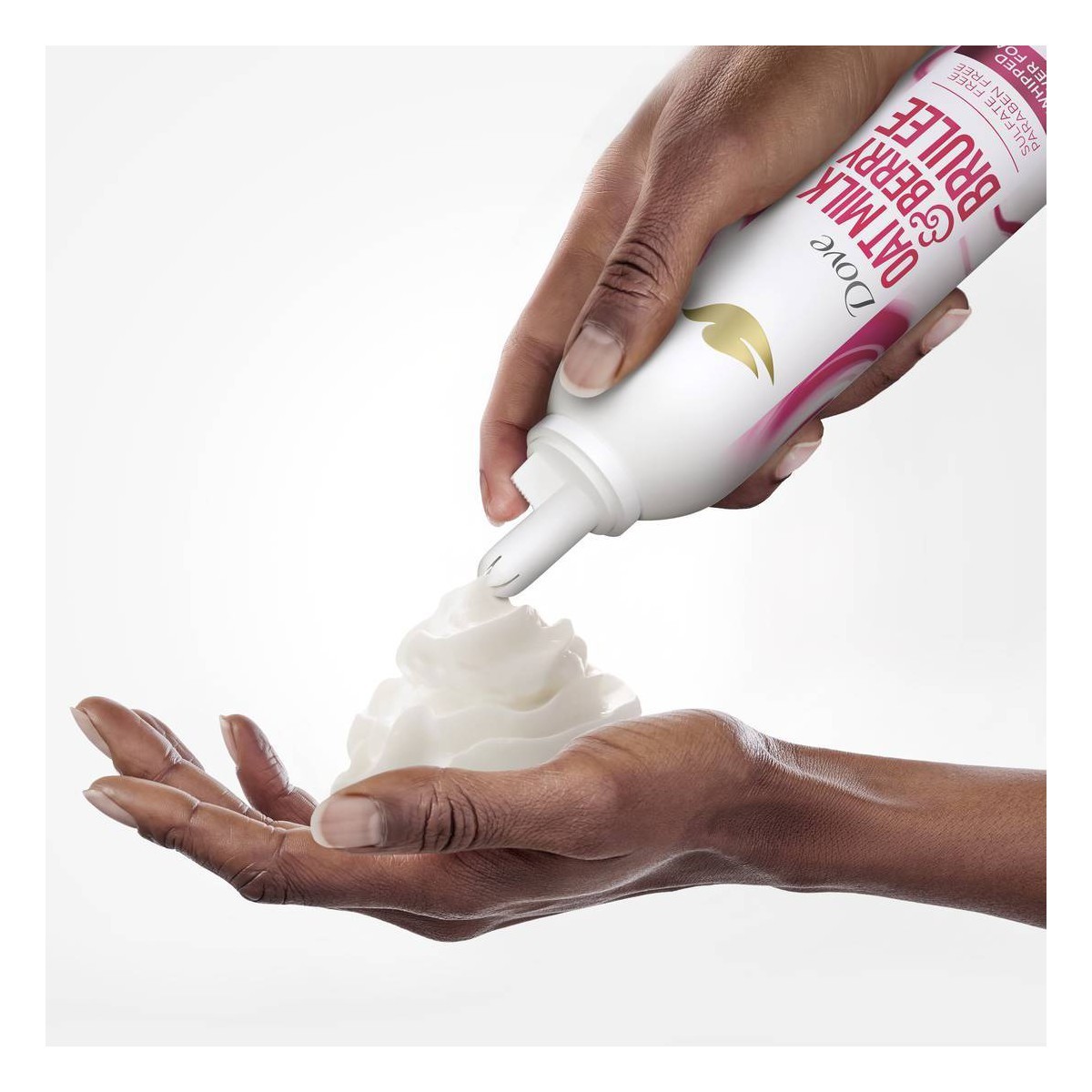 Dove Beauty Whipped Shower Foam – Oat Milk & Berry Brulee – 10.3oz