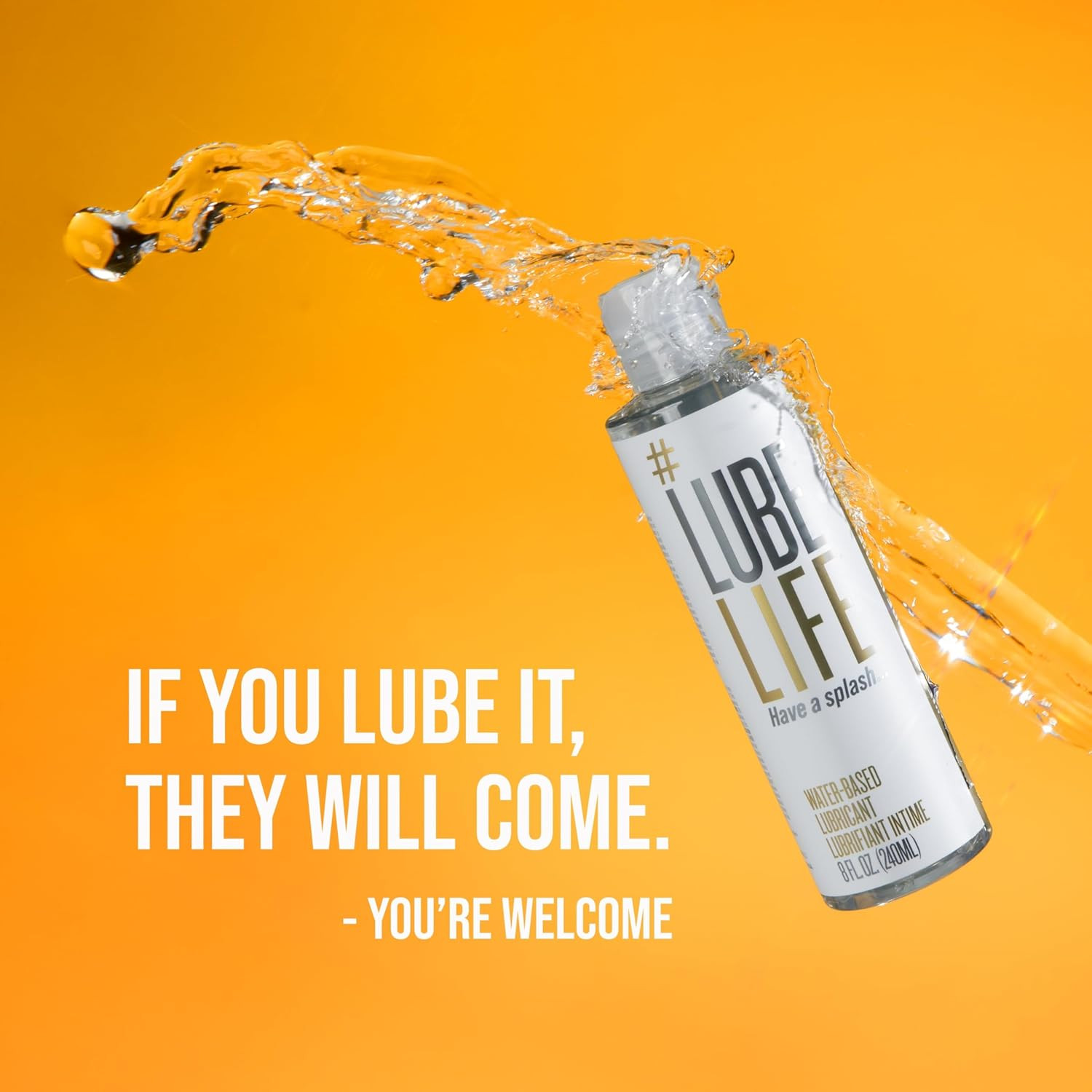 Lubelife Water-Based Lube – Personal Lubricant for Men, Women & Couples, Travel