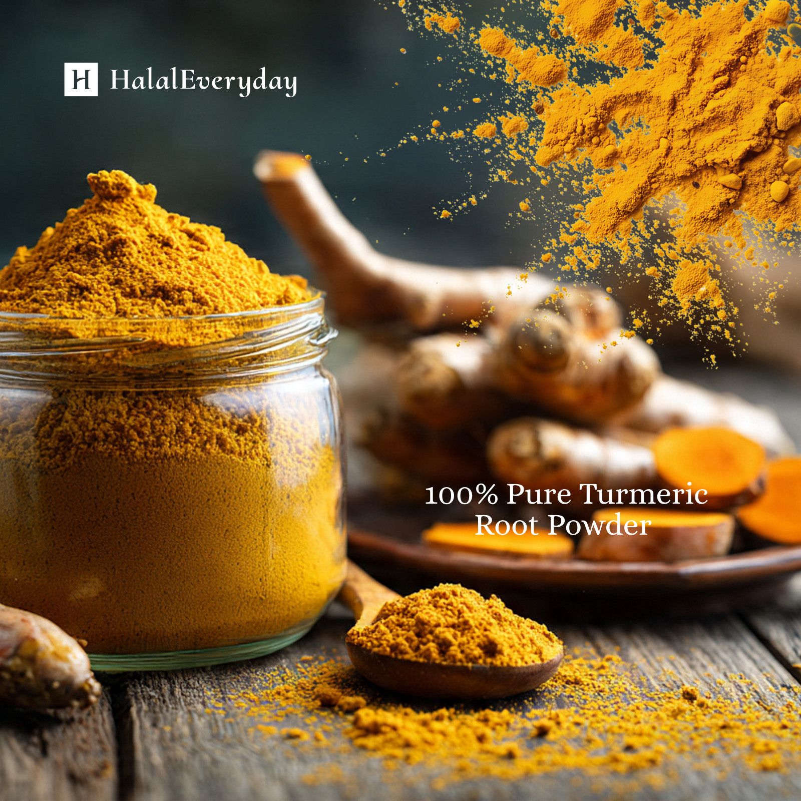 Turmeric Root Powder – 100% Pure Natural Raw Curcuma Longa Spice Cúrcuma Tumeric