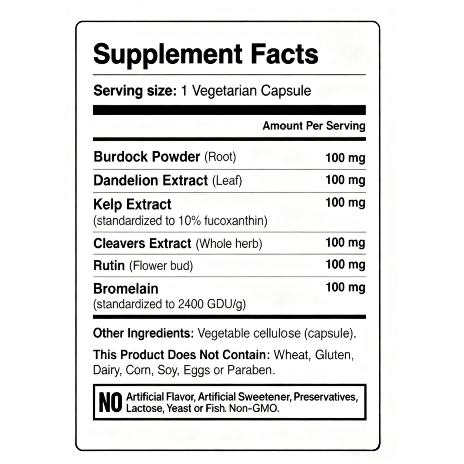 6-in-1 Lymphatic Complex,Lymphatic Drainage Supplements|Herbal Blend