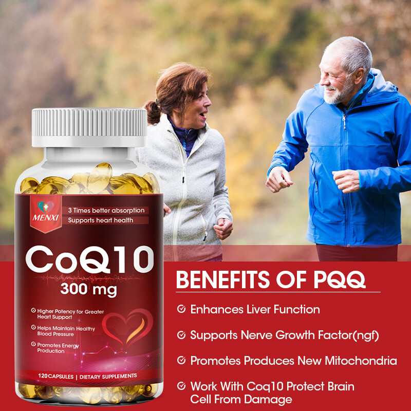 2X CoQ 10 Coenzyme Q10 Vegan Softgel 300mg Cardiovascular Heart Health 120 Caps