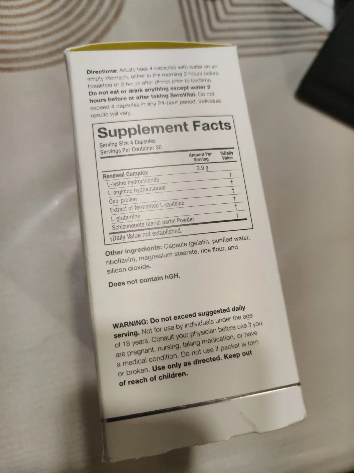 2x SeroVital Advanced Dietary Supplement 120 Caps | Wellness & Vitality Support