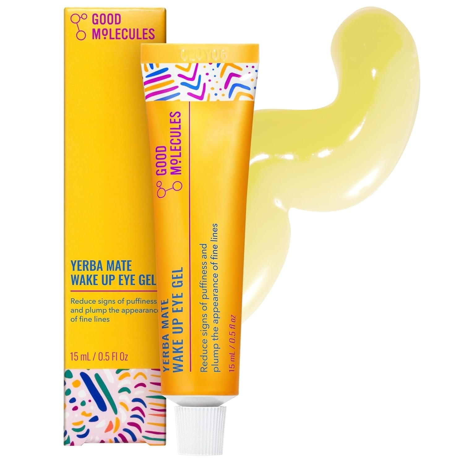 Good Molecules Yerba Mate Wake Up Eye Gel, Skincare for Face – 0.5 fl oz